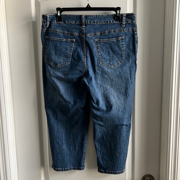 Denim Crop Jeans-Size 12 - Picture 2 of 3